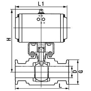 氣動衛(wèi)生級球閥(圖1)