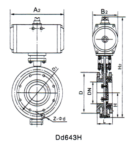 氣動(dòng)三片式法蘭蝶閥(圖1)