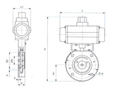 氣動(dòng)真空蝶閥(圖1)